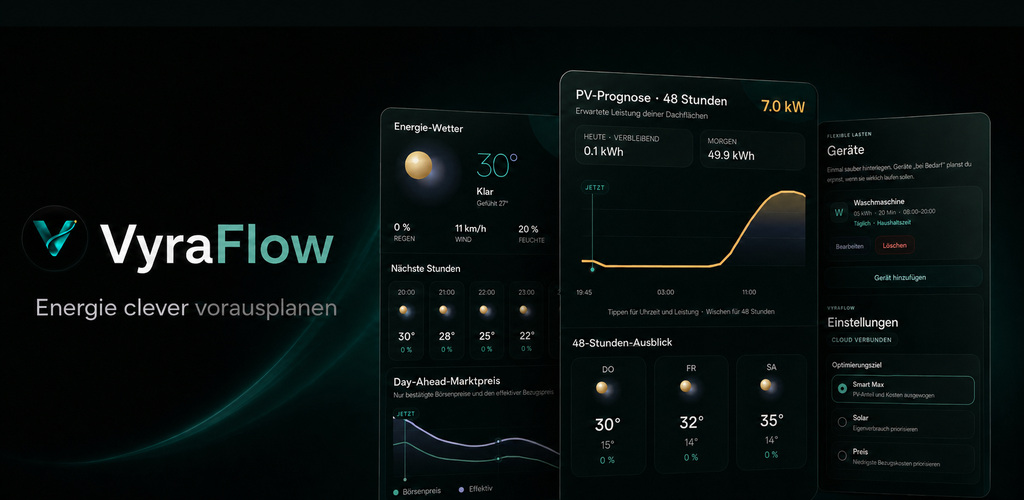 Übersicht der eigenständigen VyraFlow App